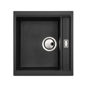 Abode Syncronist Compact 1.25B Inset/Undermount Sink - Metallic Black