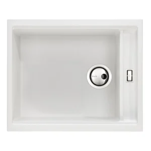 Abode Syncronist Large 1.25B Inset/Undermount Sink - White