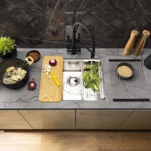 Abode System Sync 1B Large Main Bowl & Accessory Trio Pack - St/Steel