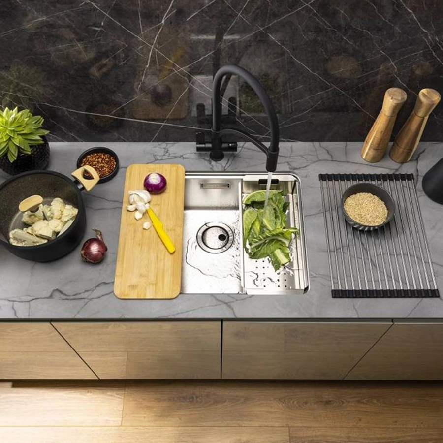 Abode System Sync 1B Large Main Bowl & Accessory Trio Pack - St/Steel