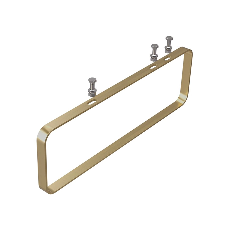 Abode Tableau Optional Towel Rail - Brushed Brass