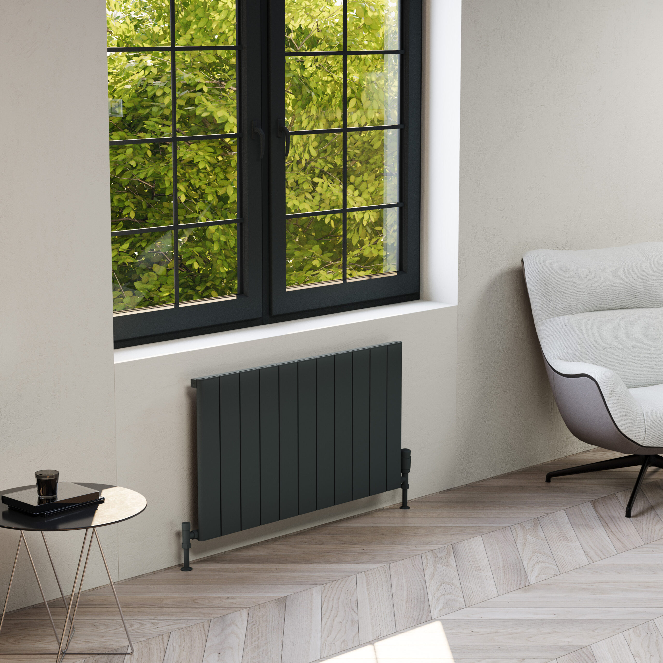 Allegro Single 575x470mm Grey