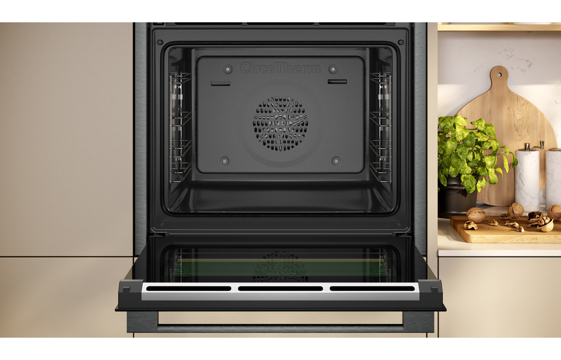 Neff N70 B24CR31G0B Single Electric Oven - Black w/Graphite Trim - Image 3