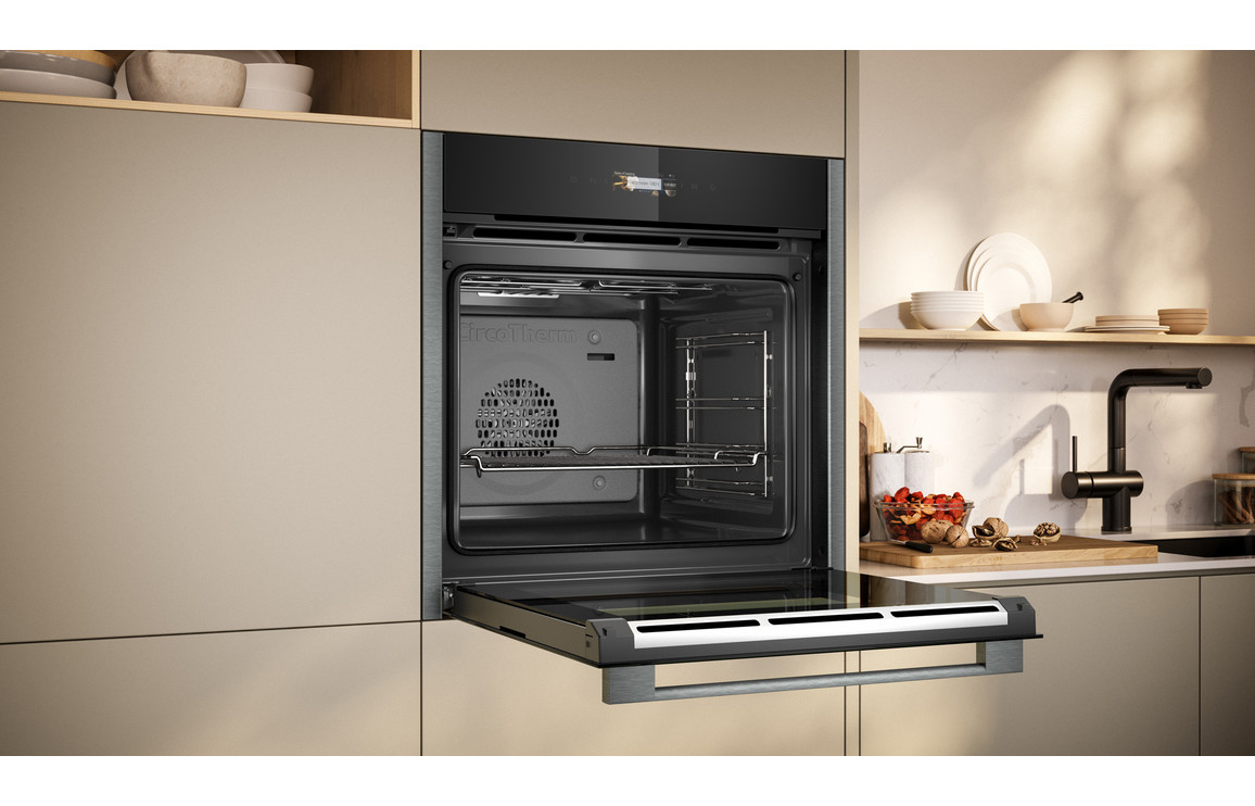 Neff N70 B24CR31G0B Single Electric Oven - Black w/Graphite Trim - Image 5