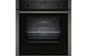 Neff N50 B3ACE4HG0B Single Slide & Hide Electric Oven - Graphite Grey