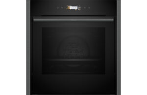 Neff N70 B54CR31G0B Single Slide & Hide Electric Oven - Black w/Graphite Grey Trim