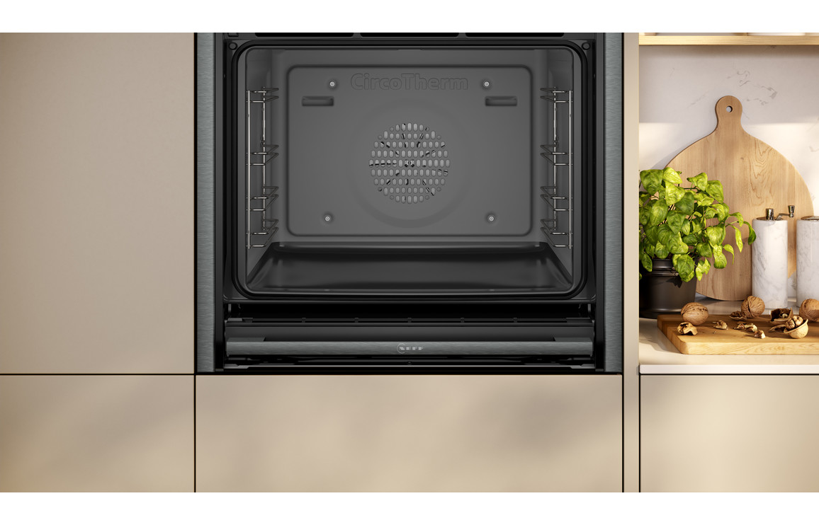 Neff N90 B64CS51G0B Single Slide & Hide Electric Oven - Black w/Graphite Trim - Image 3