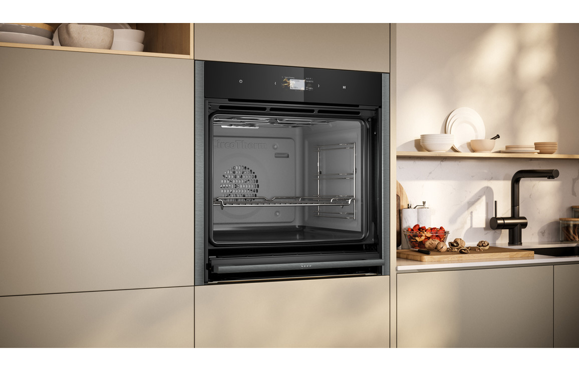Neff N90 B64CS51G0B Single Slide & Hide Electric Oven - Black w/Graphite Trim - Image 5