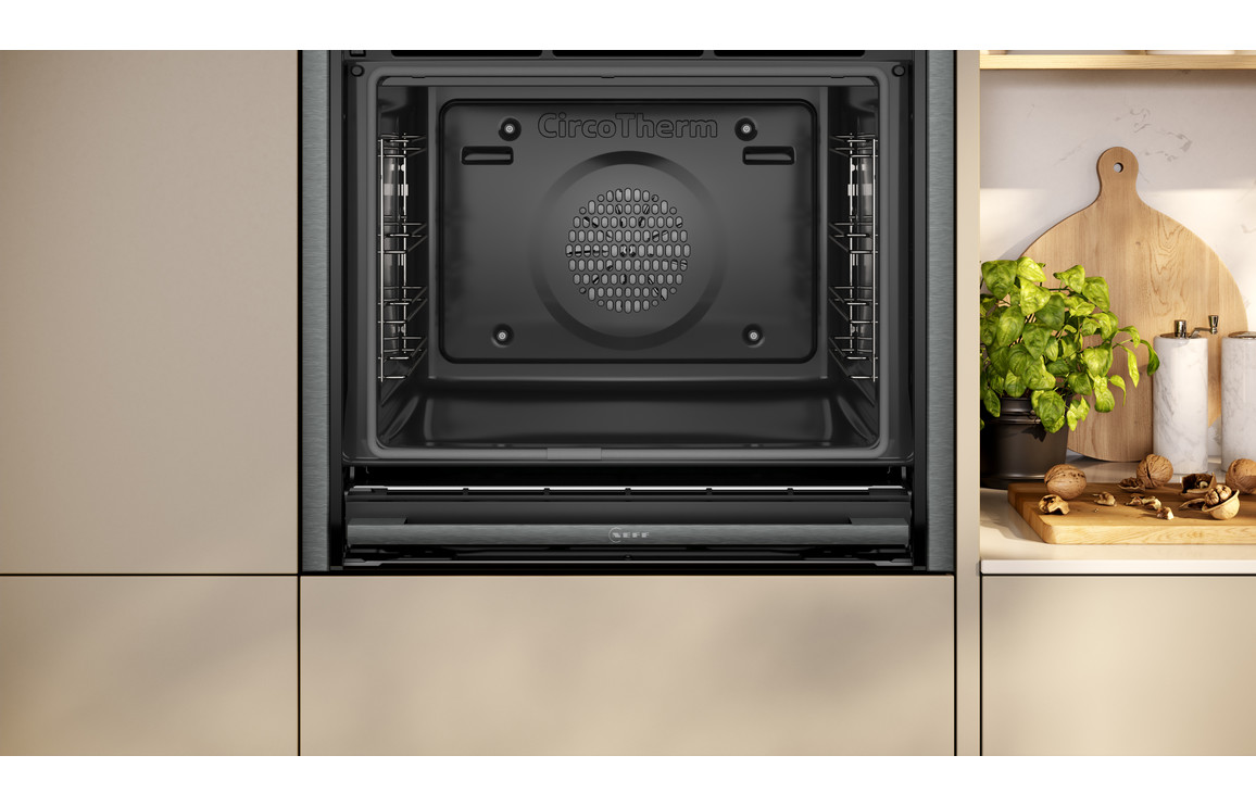 Neff N90 B64VT73G0B Single Slide & Hide Pyrolytic Oven w/Steam - Black w/Graphite Trim - Image 4