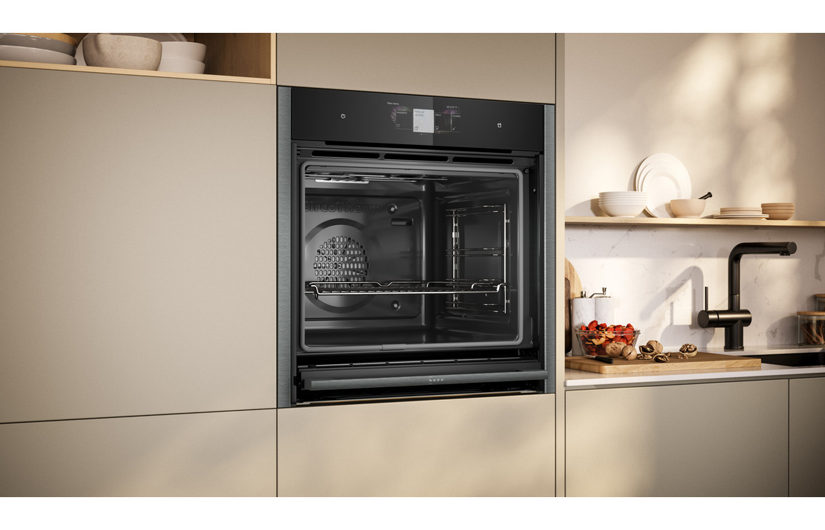 Neff N90 B64VT73G0B Single Slide & Hide Pyrolytic Oven w/Steam - Black w/Graphite Trim - Image 6