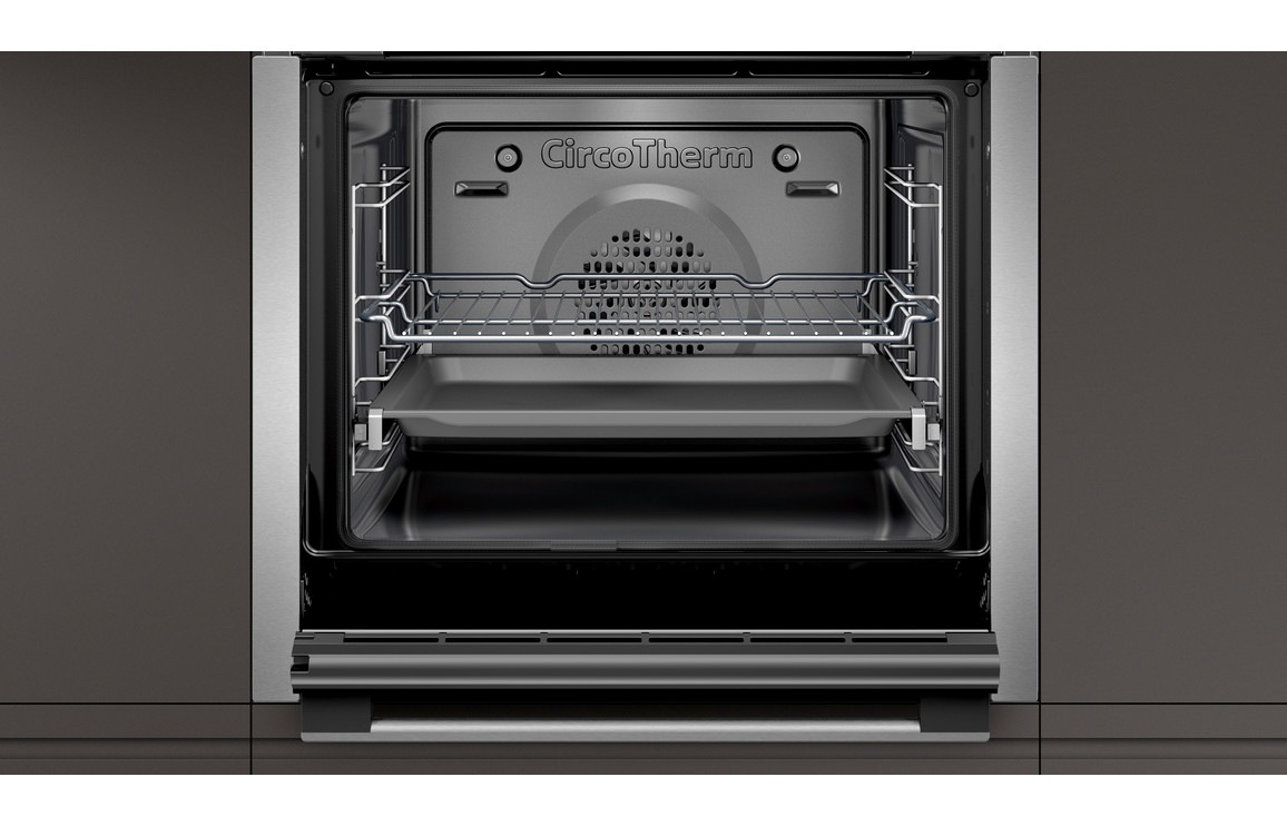 Neff N50 B6ACH7HH0B Single Slide & Hide Pyrolytic Oven - St/Steel - Image 3