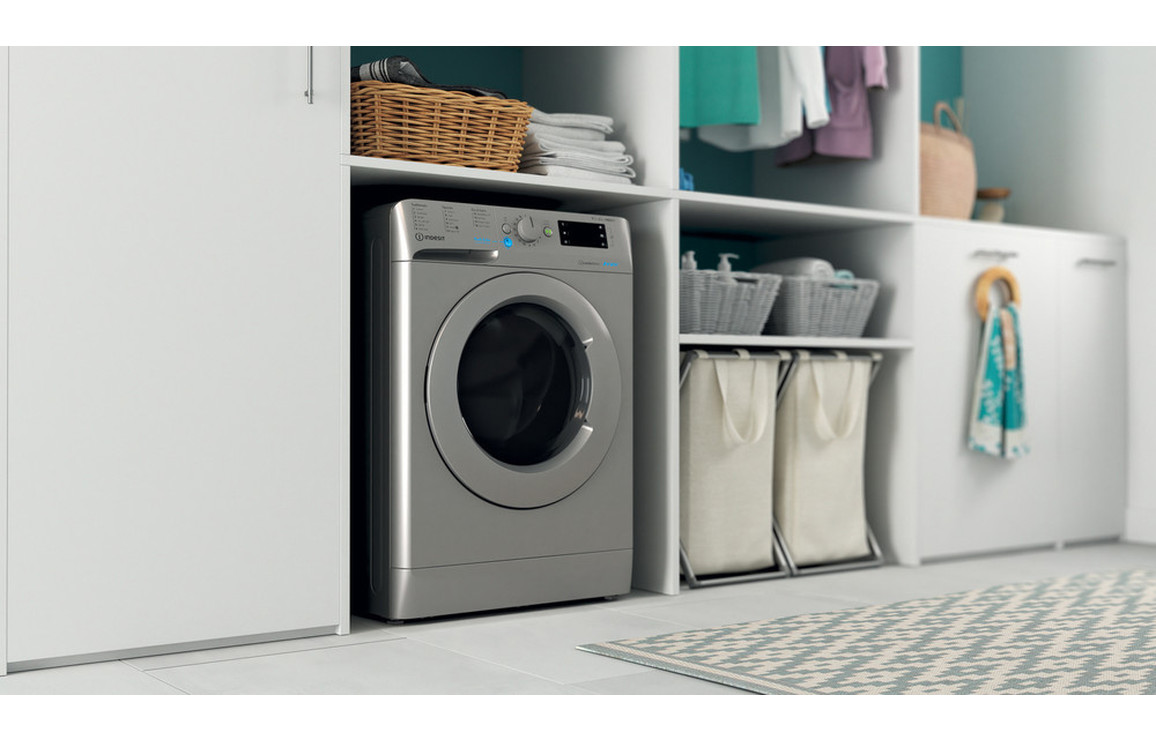 Indesit BDE 86436X S UK N F/S 8/6kg 1400rpm Washer Dryer - Silver - Image 8