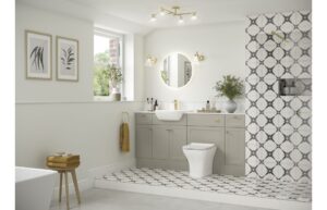 Benita 2200x330mm Tall End Panel - Matt Latte
