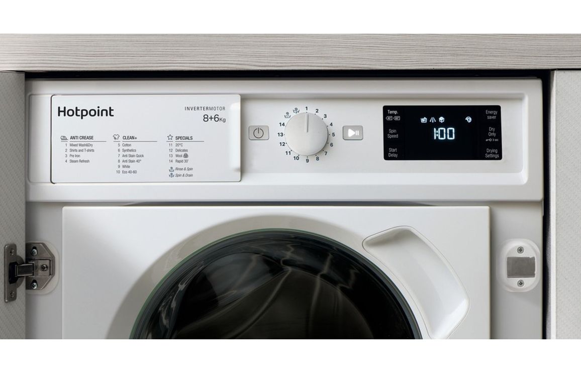 Hotpoint BI WDHG 861485 UK B/I 8/6kg 1400rpm Washer Dryer - Image 5