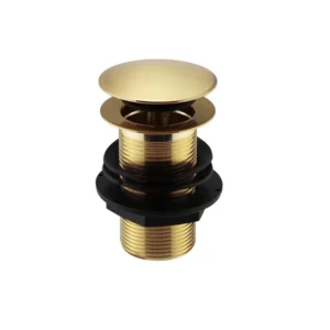 Basin Clicker Waste (Unslotted) Brushed Brass