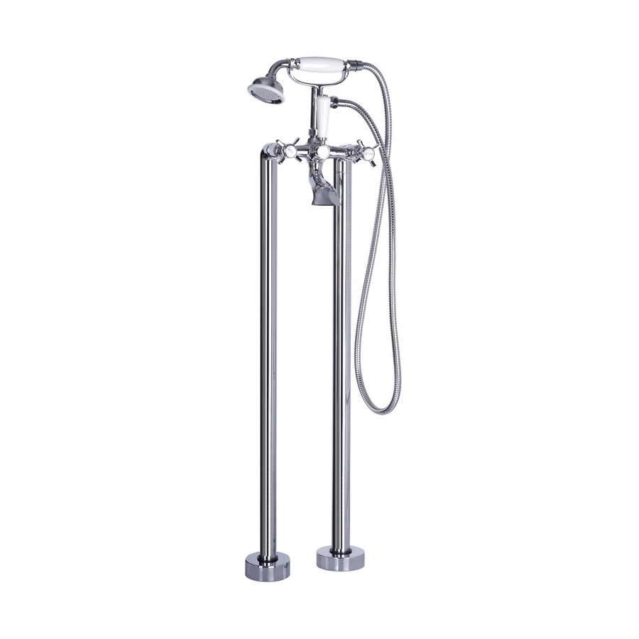 Bordon Floor Standing Bath/Shower Mixer - Chrome