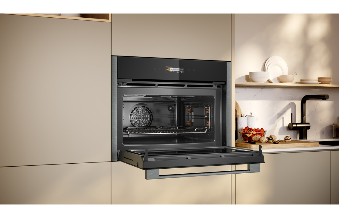 Neff N70 C24MR21G0B Compact Electric Oven & Microwave - Black w/Graphite Trim - Image 5