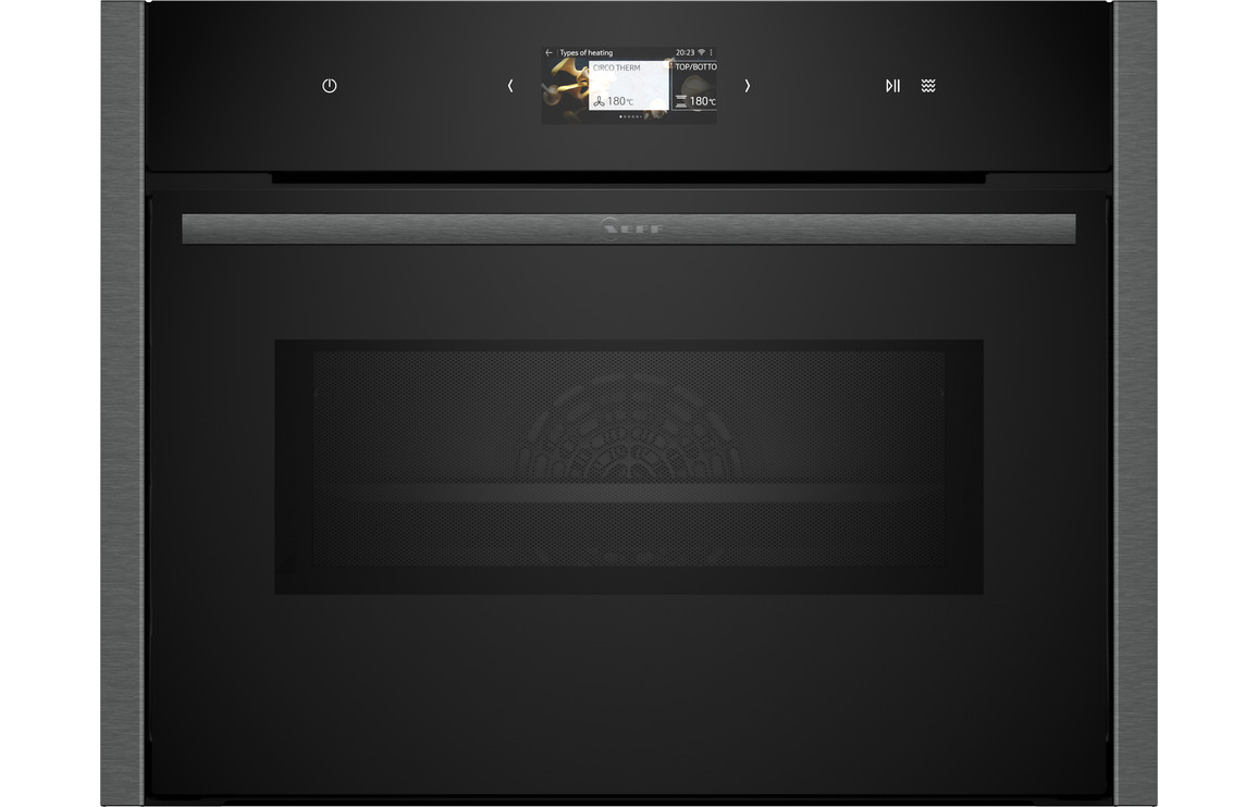 Neff N90 C24MS31G0B Compact Electric Oven & Microwave - Black w/Graphite Trim