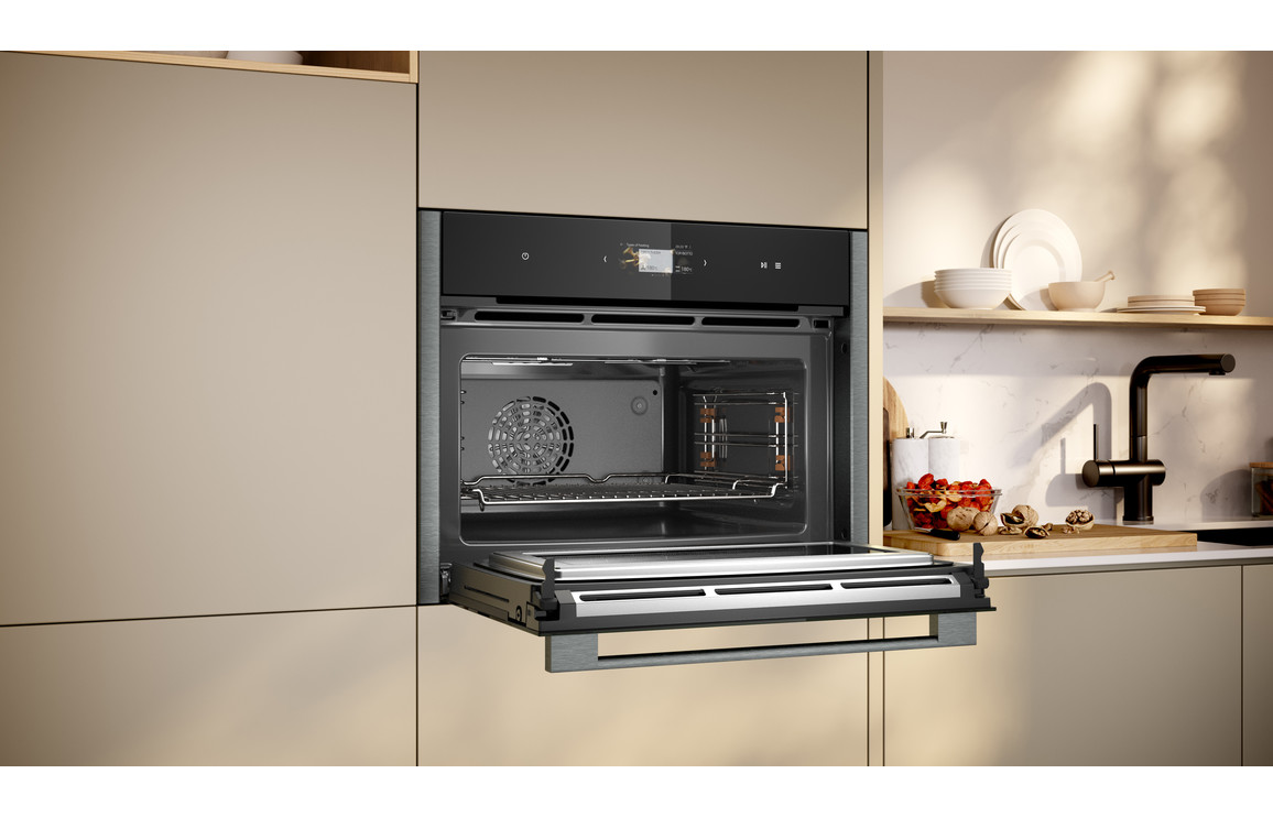 Neff N90 C24MS31G0B Compact Electric Oven & Microwave - Black w/Graphite Trim - Image 5