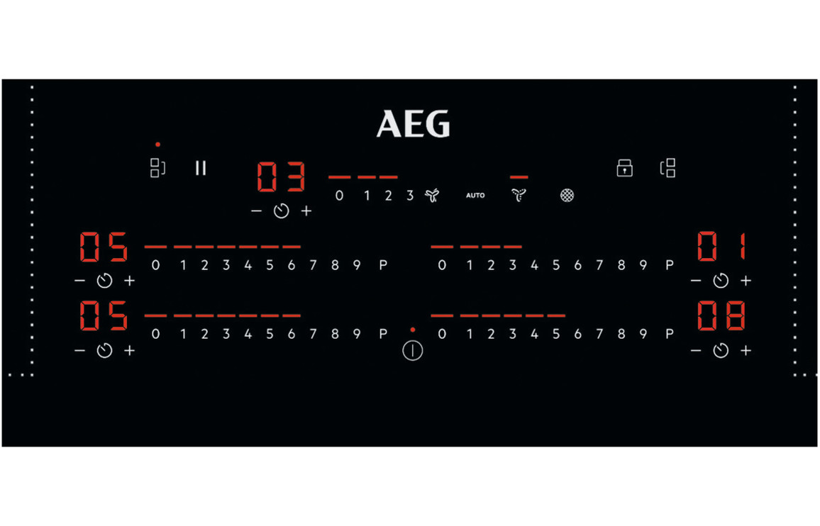 AEG CCE84751FB 83cm Venting Induction Hob - Black - Image 2