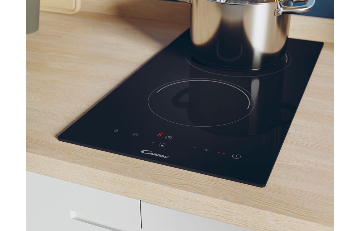 Candy CDH30 30cm Ceramic Hob - Black Glass - Image 4