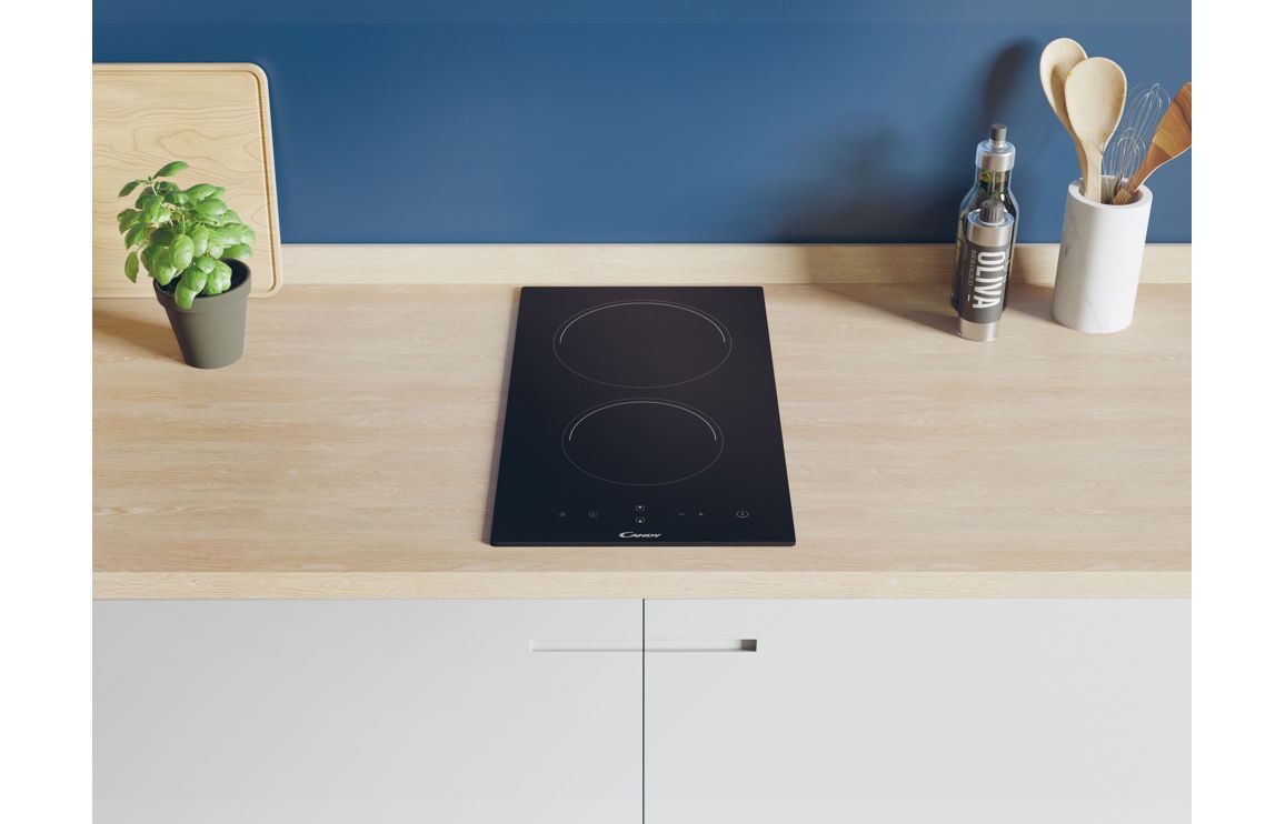 Candy CDH30 30cm Ceramic Hob - Black Glass - Image 5