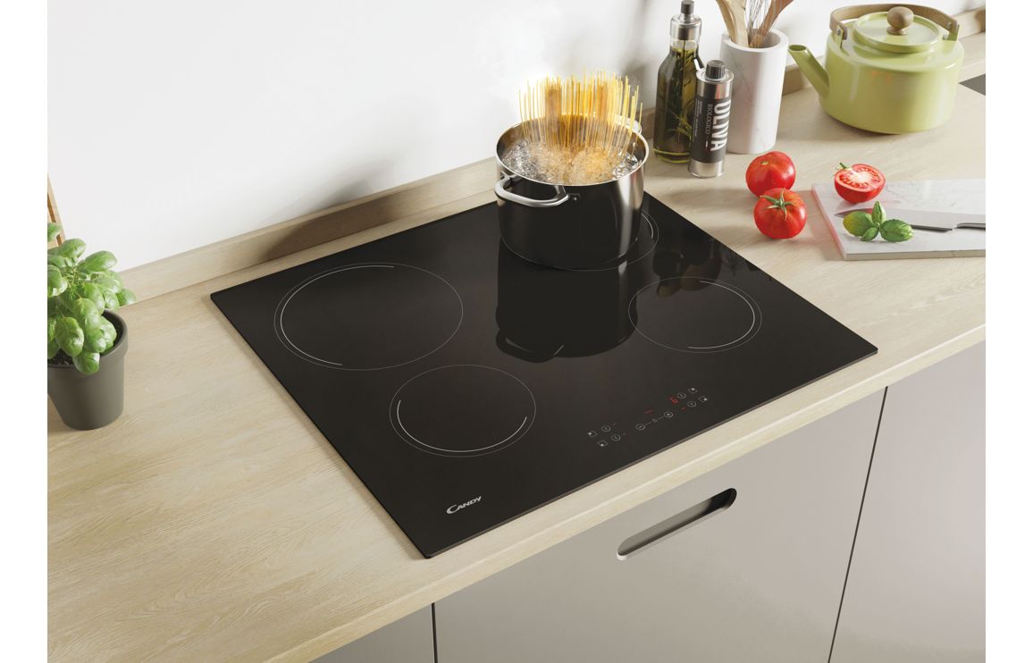 Candy CH64CCB 60cm Ceramic Hob - Black Glass - Image 4