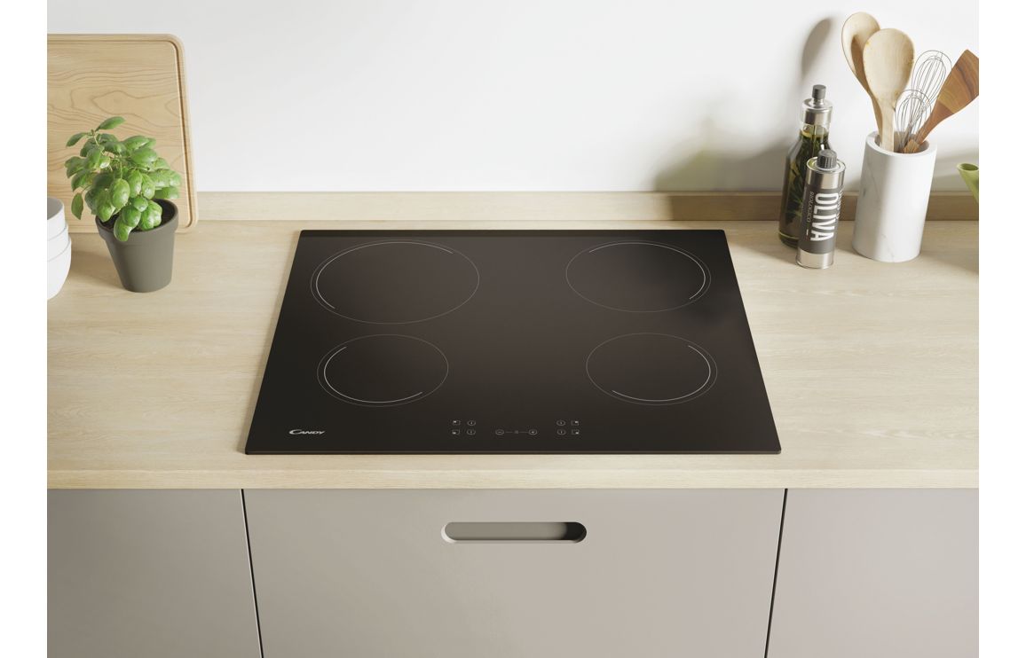 Candy CH64CCB 60cm Ceramic Hob - Black Glass - Image 3