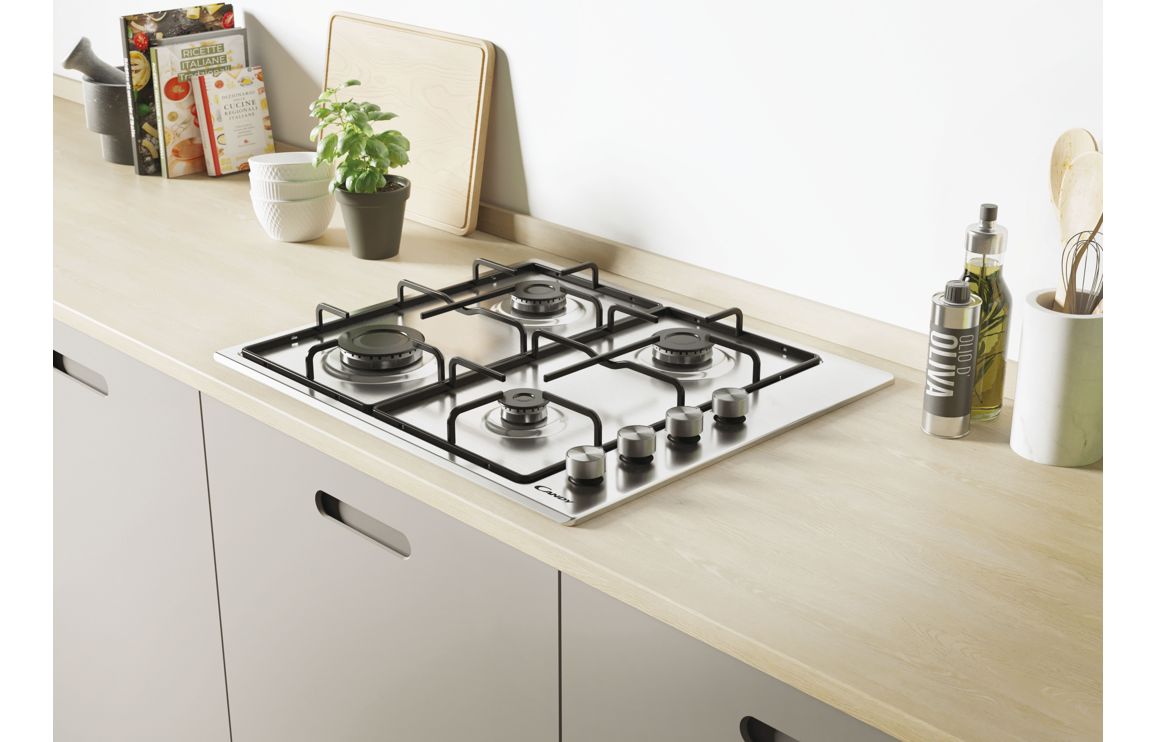 Candy CHW6LPX 60cm Gas Hob - St/Steel - Image 4