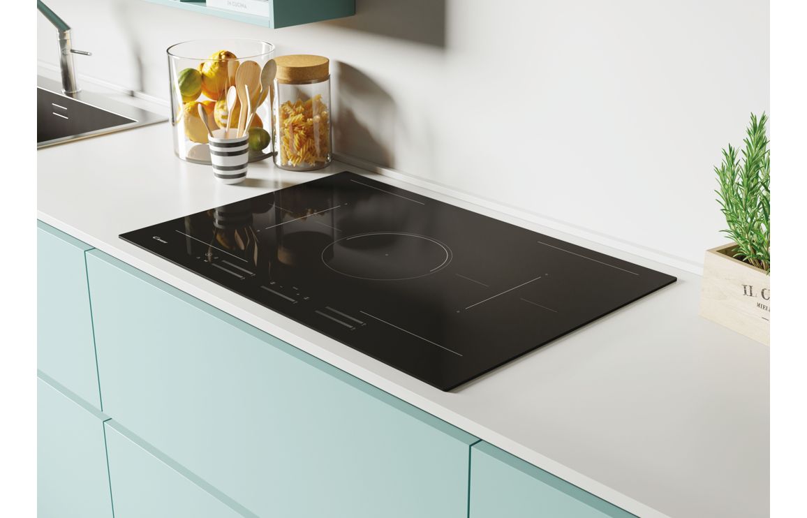 Candy CIFS85MCTT/1 75cm Induction Hob - Black Glass - Image 2