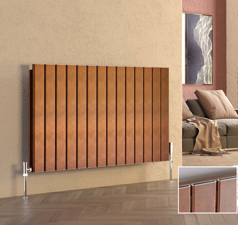 Victoria Double Copper Aluminium Radiator 575x1402mm