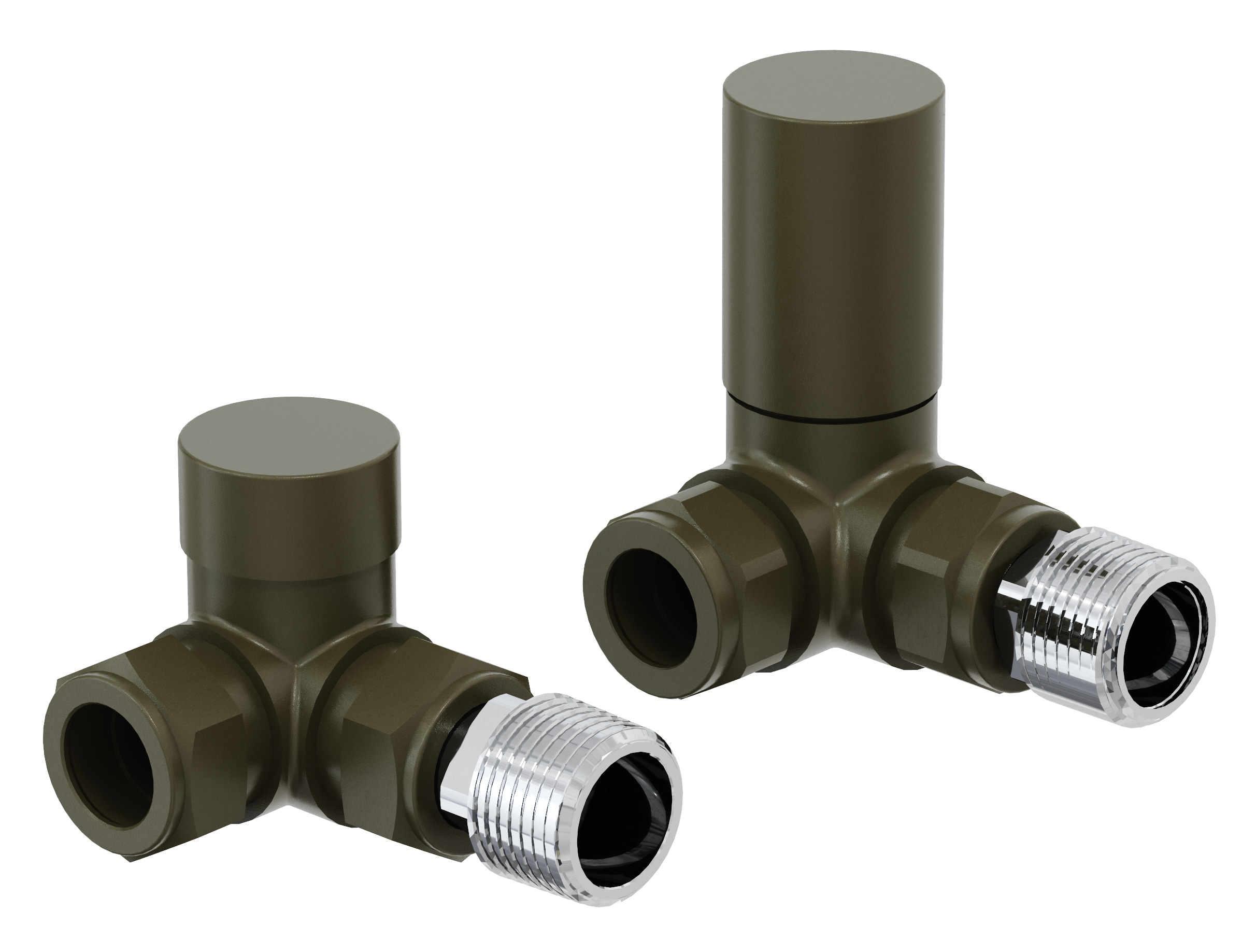Corner Valve 15mm (Pair) - Bronze