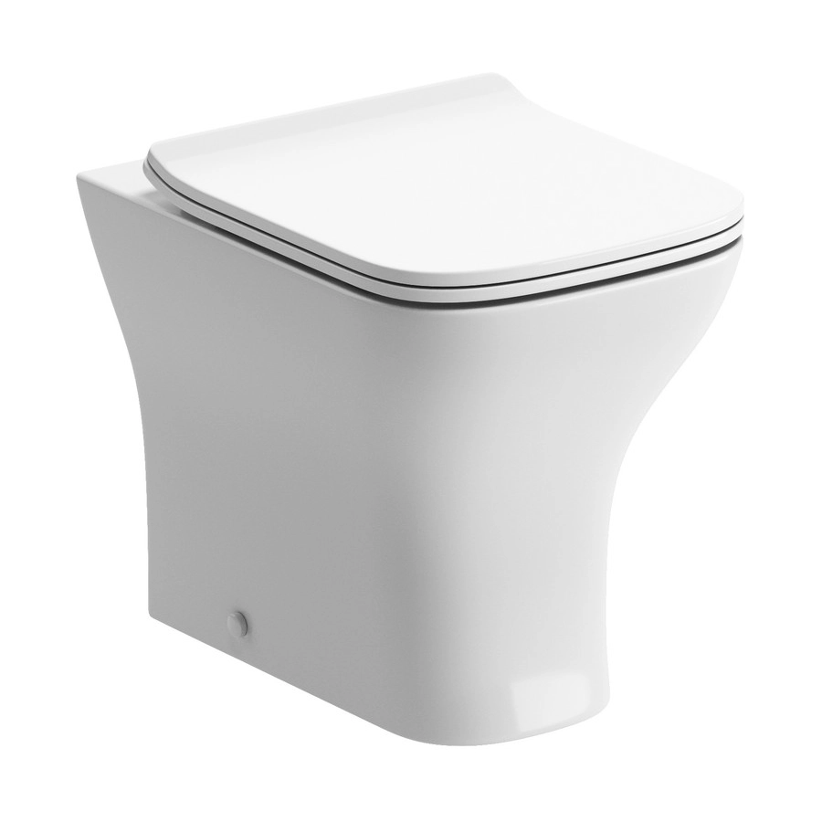 Cedarwood Rimless Back To Wall WC & Slim Soft Close Seat