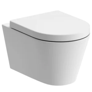 Cilantro Rimless Wall Hung WC & Soft Close Seat