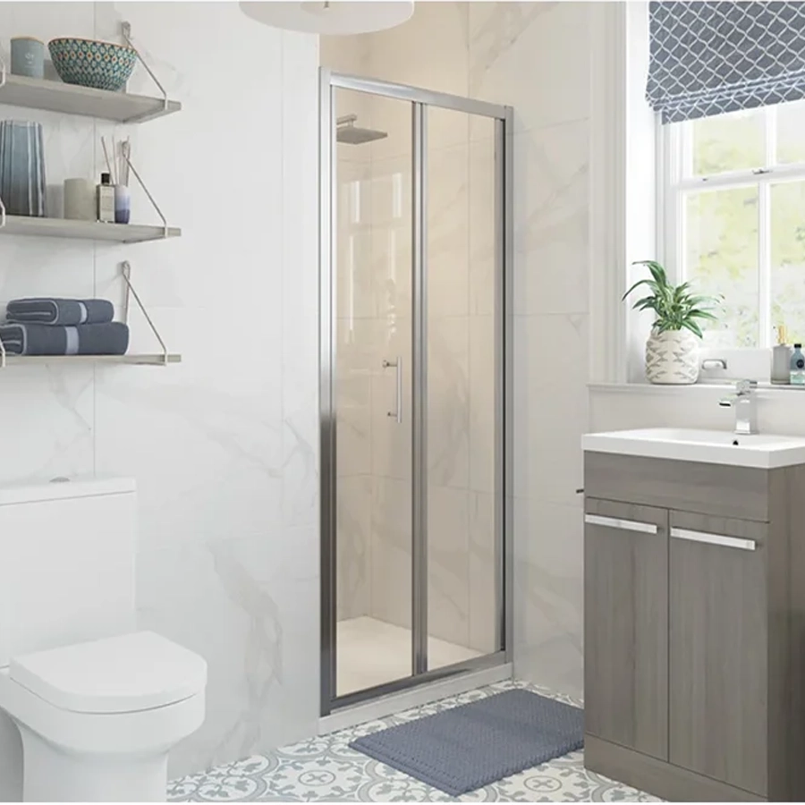 Classix 700mm Bi-fold Door - Chrome
