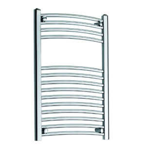 25mm Curved Towel Rail 400mm x 1000mm - Chrome