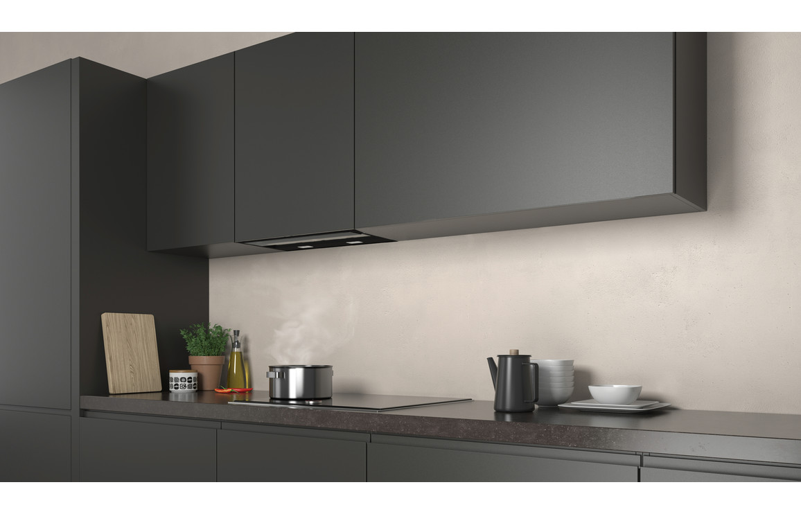 Neff N70 D65XAM2S0B 60cm Integrated Hood - Black - Image 6