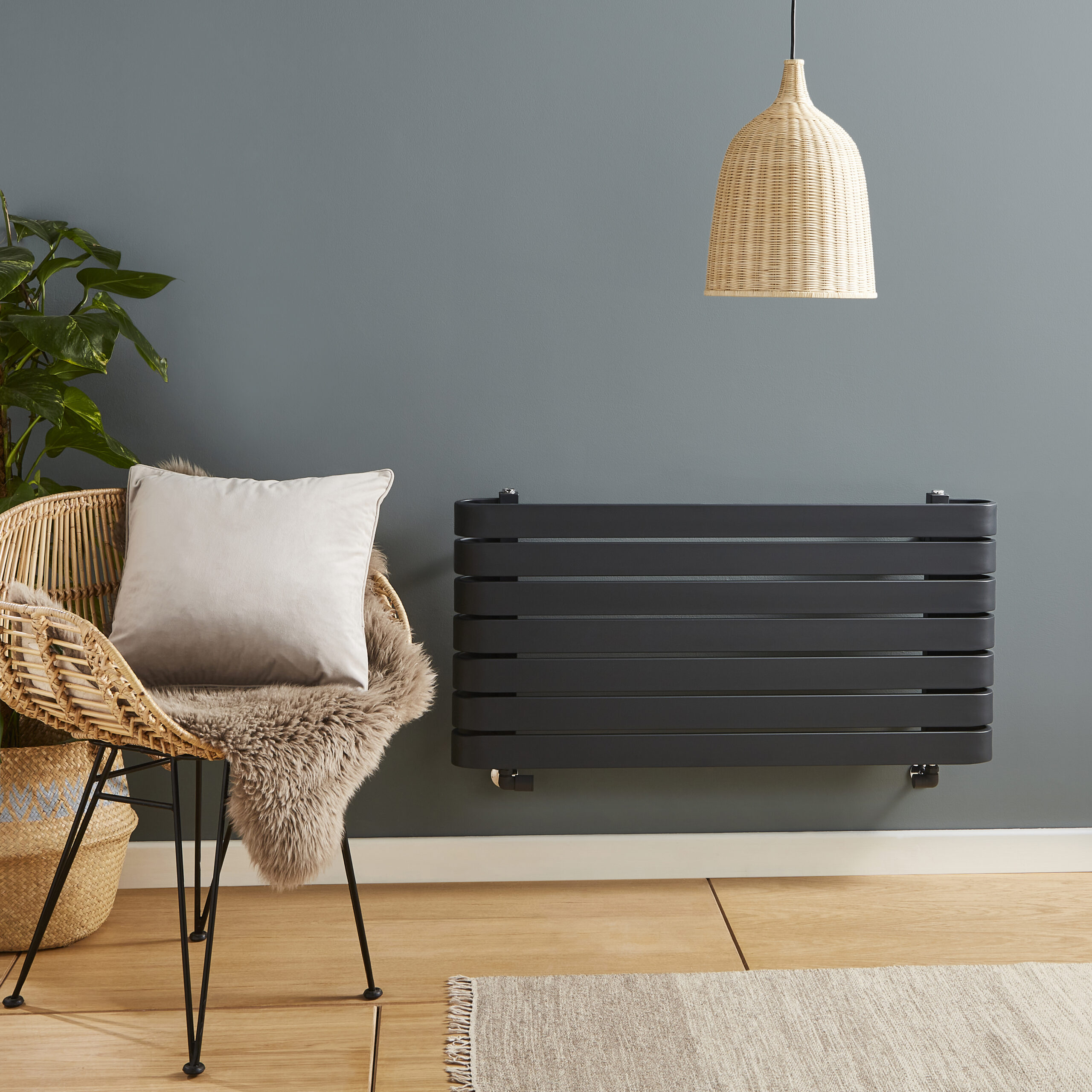 Denver 500x600 Designer Rail Textured Grey