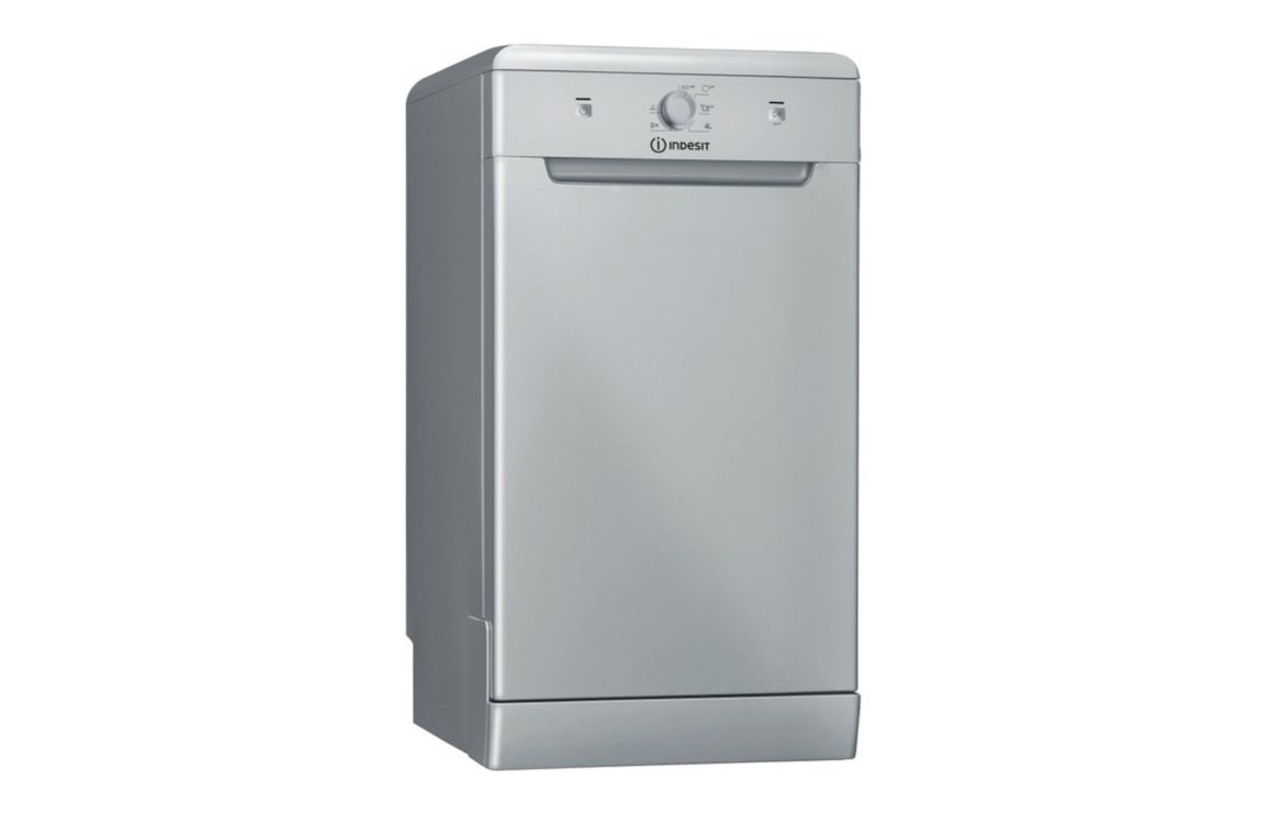 Indesit DF9E 1B10 S UK F/S 9 Place Slim Dishwasher - Silver
