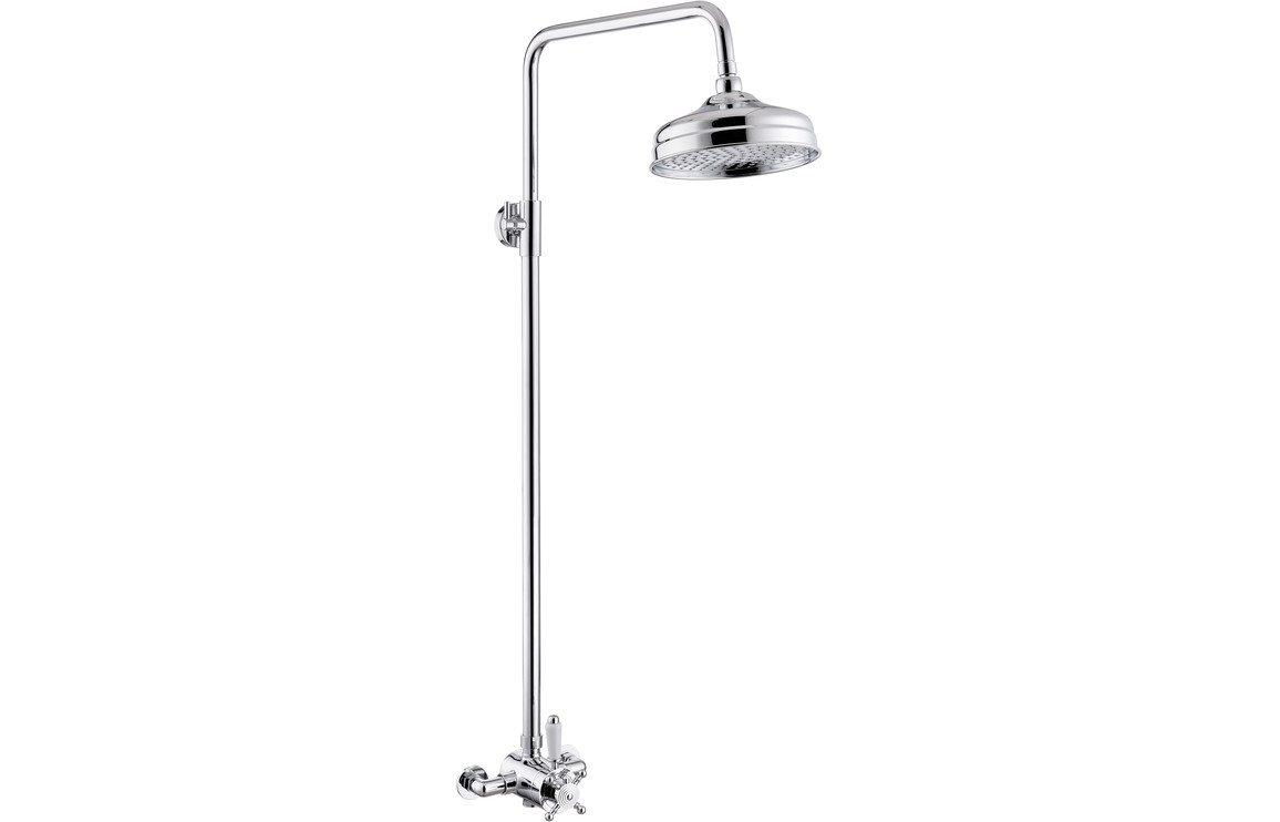 Berwick Shower Pack Two - Concentric Single Outlet Shower Valve & Overhead Kit - Chrome