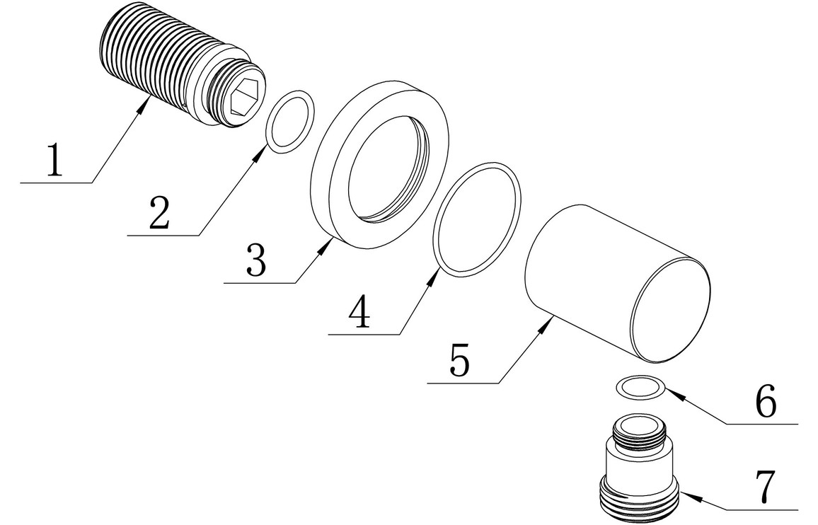 Round Wall Outlet Elbow - Chrome - Image 2
