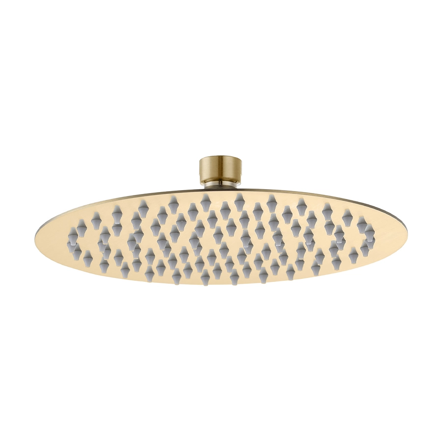 250mm Round Showerhead – Brushed Brass
