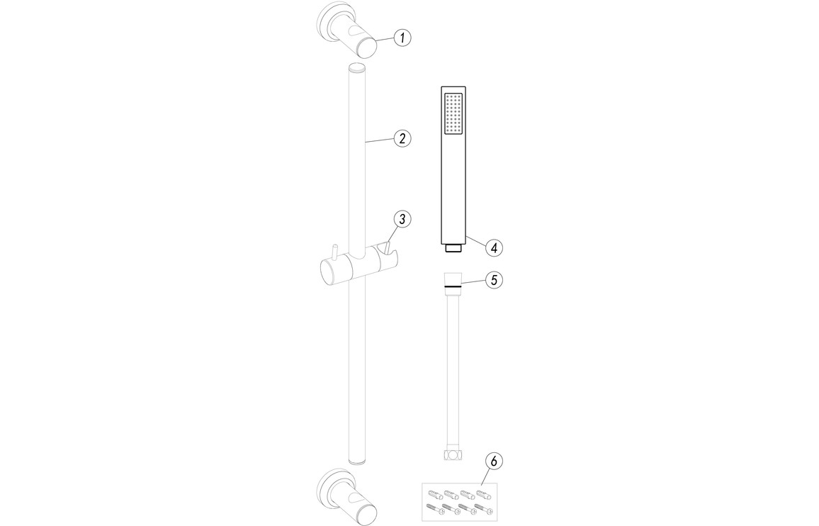 Slider Rail & Kit - Brushed Brass - Image 2