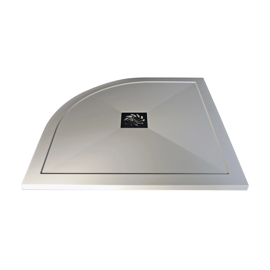 25mm Ultra-Slim 1000mm x 800mm Offset Quadrant Tray & Waste (LH)
