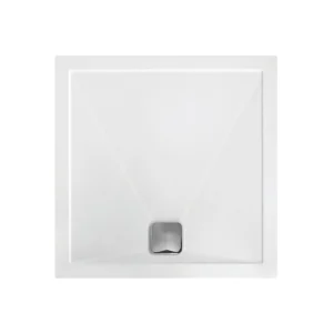 25mm Anti-Slip Ultra-Slim 900mm Square Tray & Waste