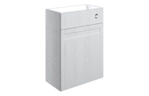 Benita 600mm WC Unit - Satin White Ash
