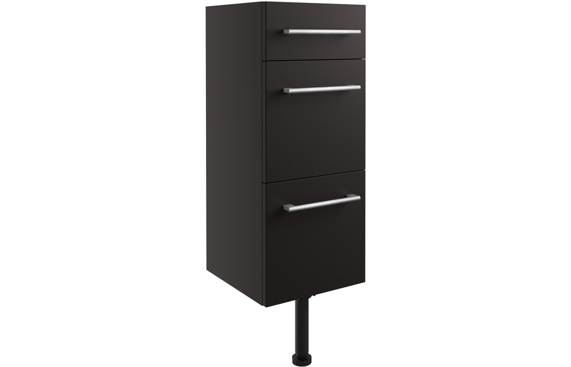 Alba 300mm 3 Drawer Unit - Matt Graphite Grey