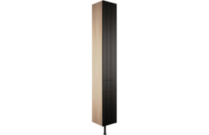 Texture 300mm 2 Door  1 Drawer Tall Unit - Matt Graphite Grey