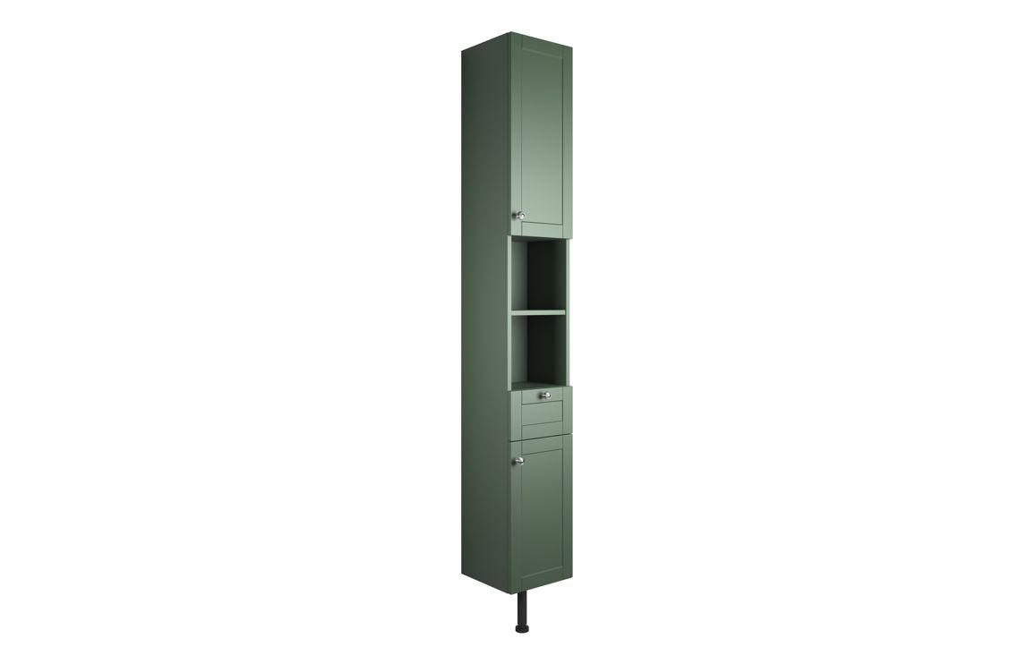 Benita 300mm 2 Door Tall Unit - Matt Sage Green