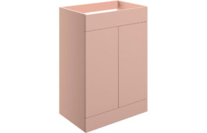 Statement 590mm Floor Standing 2 Door Basin Unit (No Top) - Matt Antique Rose